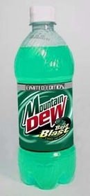 mountain dew baja blast nutrition facts