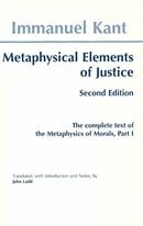 Metaphysics of Morals: Metaphysical Elements of Justice Pt.1 (Hackett Classics)