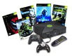 X Box Console & 4 Game Bundle with Play Pad & DVD Remote Control
