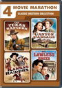4 Movie Marathon: Classic Western Collection (The Texas Rangers / Canyon Passage / Kansas Raiders / 