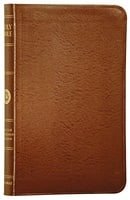 The Holy Bible: English Standard Version, Compact Edition (Premium British Tan Bonded Leather, Red L